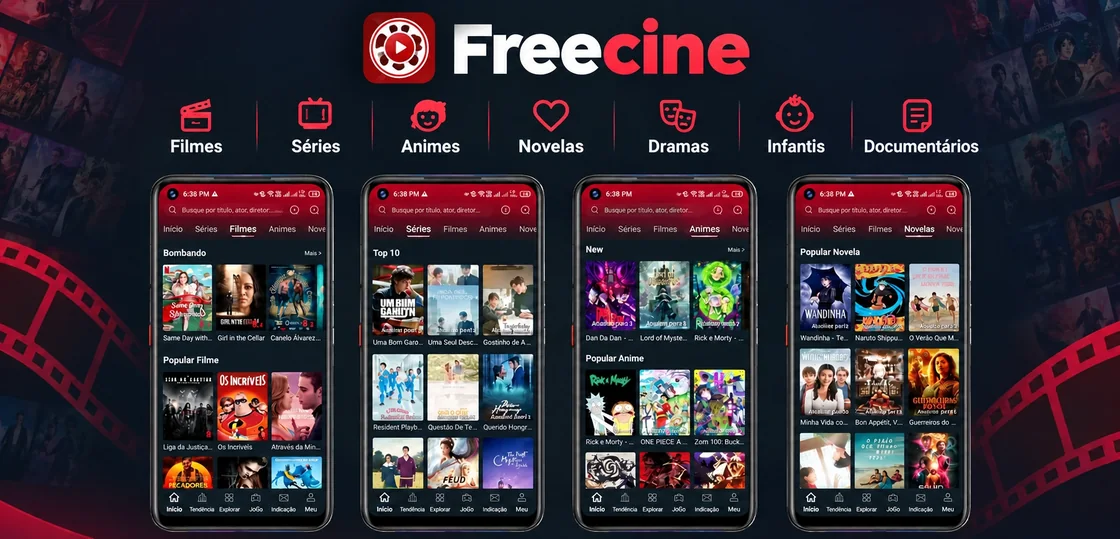 Entre lançamentos e clássicos, o Freecine tem filmes, séries e novelas grátis