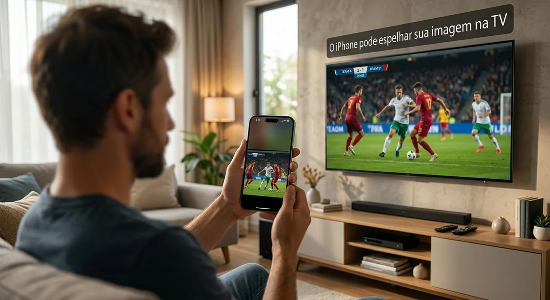 O iPhone pode ‘espelhar’ sua imagem na TV, mas o processo contrário não é possível