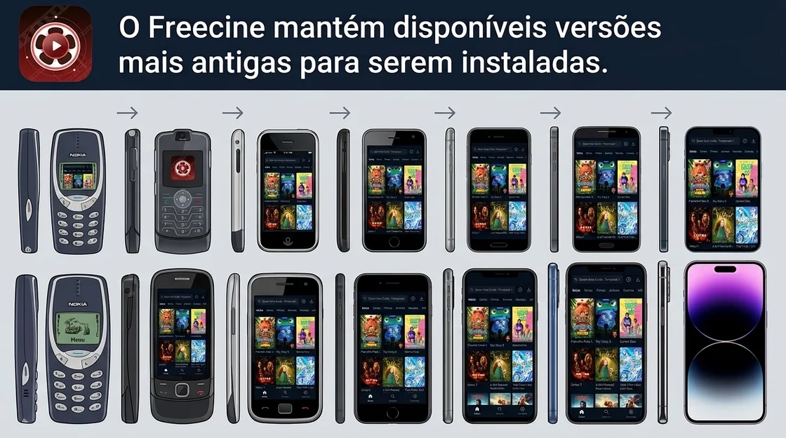 Se o usuário não se adaptar com a nova versão do Freecine pode instalar uma mais antiga