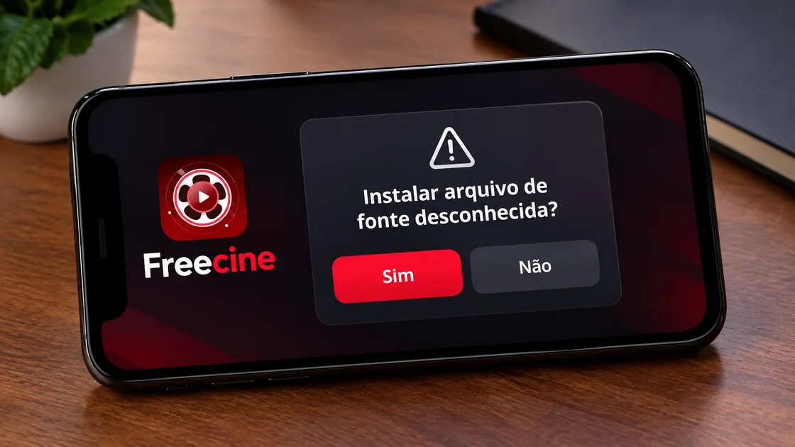 Para instalar o app Freecine pode ser necessário dar autorização